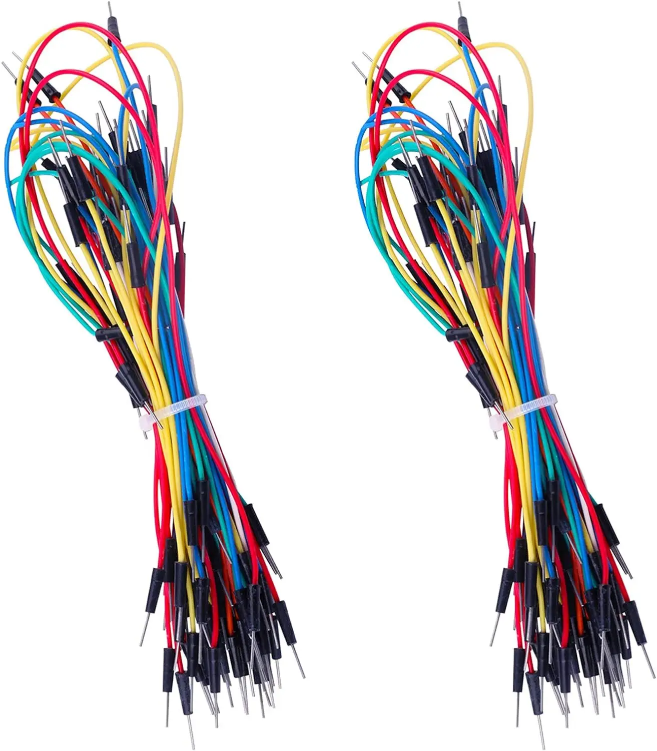 130pcs Solderless Flexible Breadboard Jumper Wires Male to Male Compatible with Arduino Breadboard