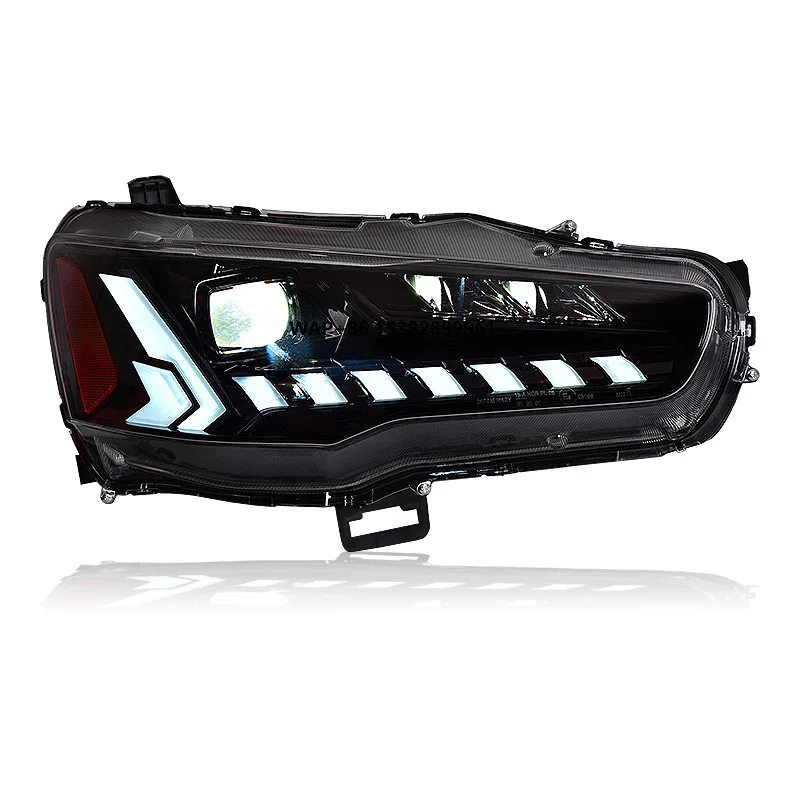 

Автомобильные фары Styg для Lancer: светодиодные линзованные проекторы с DRL-анимацией, автоаксессуары