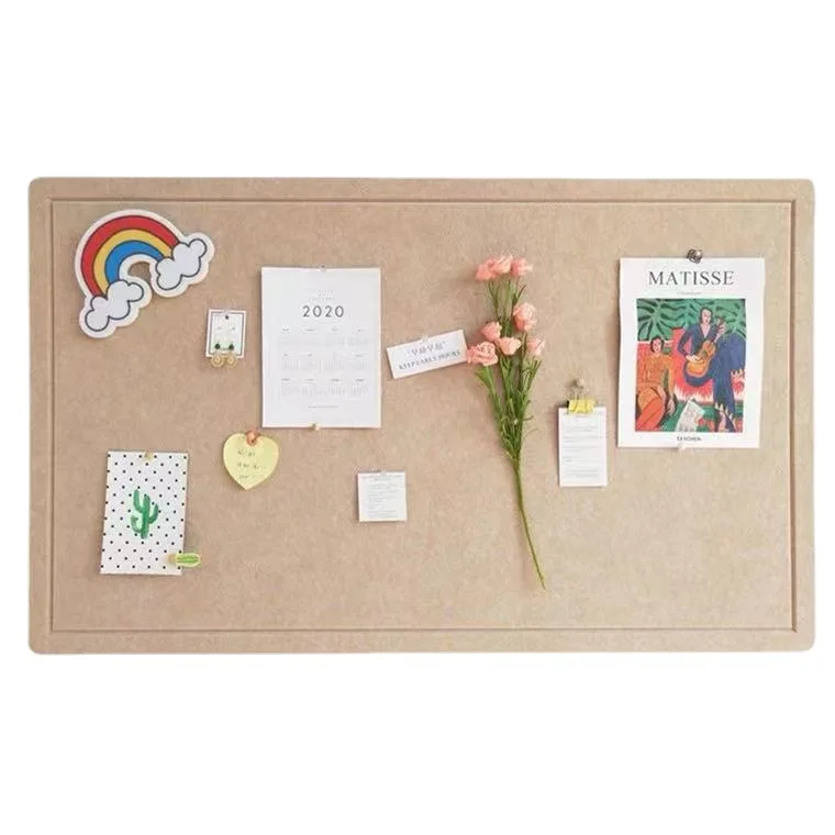 Felt Bulletin Board 40x60cm Nordic Style Wall Tiles for Soundproof Photo Display Classroom Chore Chart Office Noticeboard