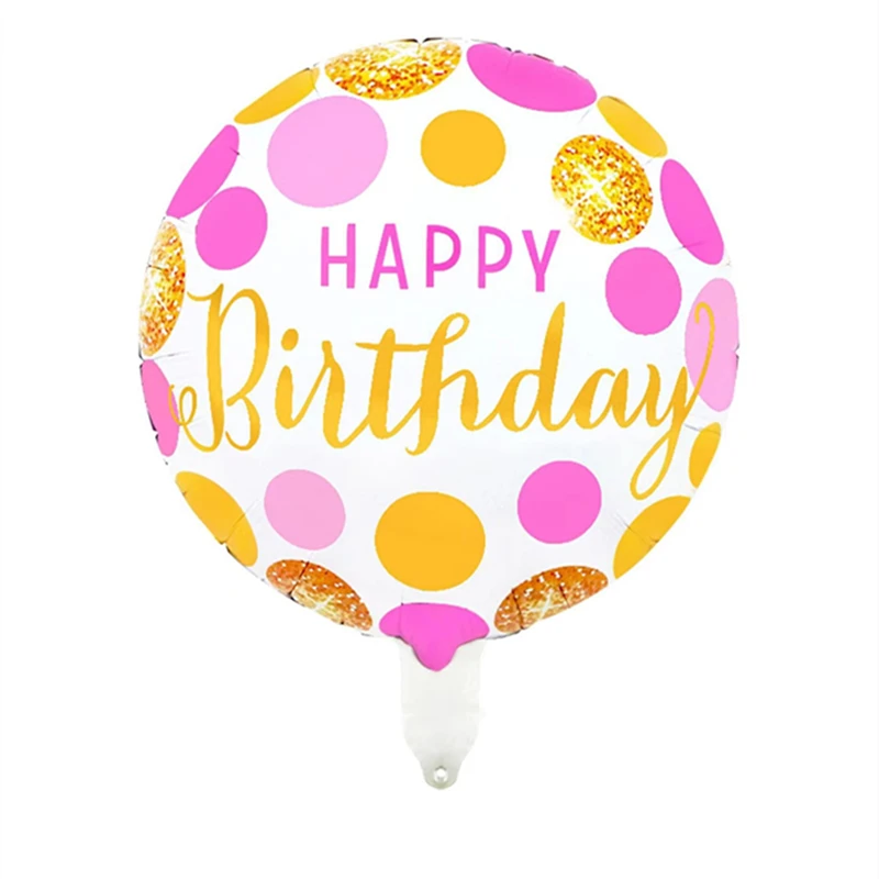 5pcs Happy Birthday Cake Balloon Set Children\'s Anniversary Party Decoration Aluminum Film Balloon Rainbow Candle Cake Set