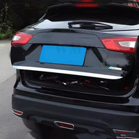 Chrome Rear Trunk Lid Tailgate Door Handle Cover Trim Molding Car Styling For Nissan Rogue Sport Qashqai j11 2014-2020