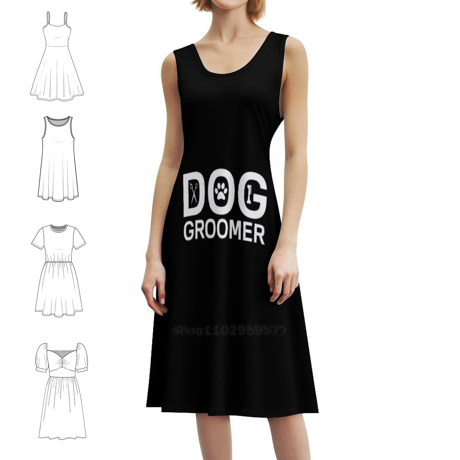 فستان بوهو أنيق للكلاب، فستان أنيق لحفلات الزفاف على الشاطئ، فستان سهرة للنساء #1