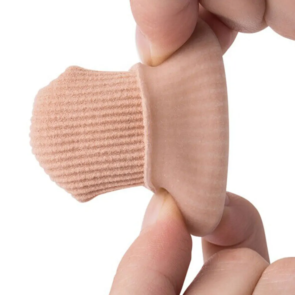 4 قطعة أكمام واقية لأصابع القدم قبعات مرنة رفيعة لتخفيف الآلام نفطة المطرقة حماية القدم سيليكون إصبع الأكمام