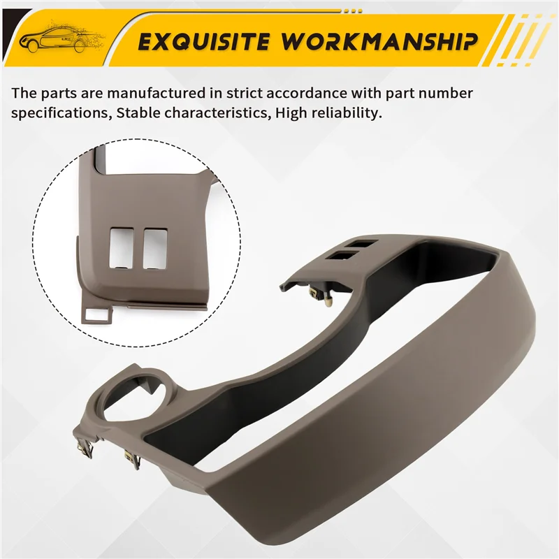 ABOK-Instrument Decorative Frame Dashboard Border 68240-ZZ50A For Nissan TITAN 2008-2015