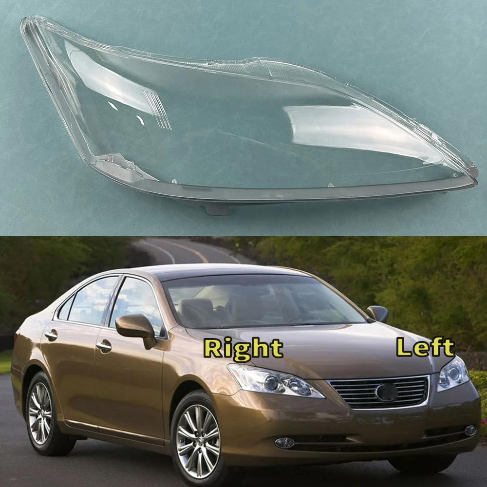 

For Lexus ES 2006 2007 2008 Headlight Cover Transparent Lens Headlamp Shell Replace Original Lampshade Plexiglass