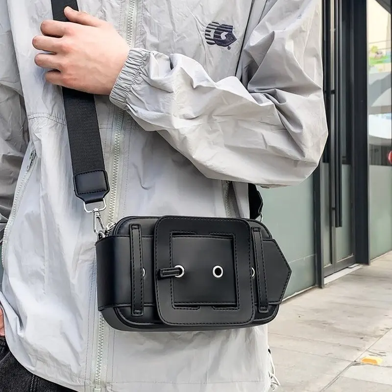 2026 New Model Elegant Box Shaped Crossbody Bag Unisex Single Shoulder Fashionable Versatile Small Square Bag for Daily Use