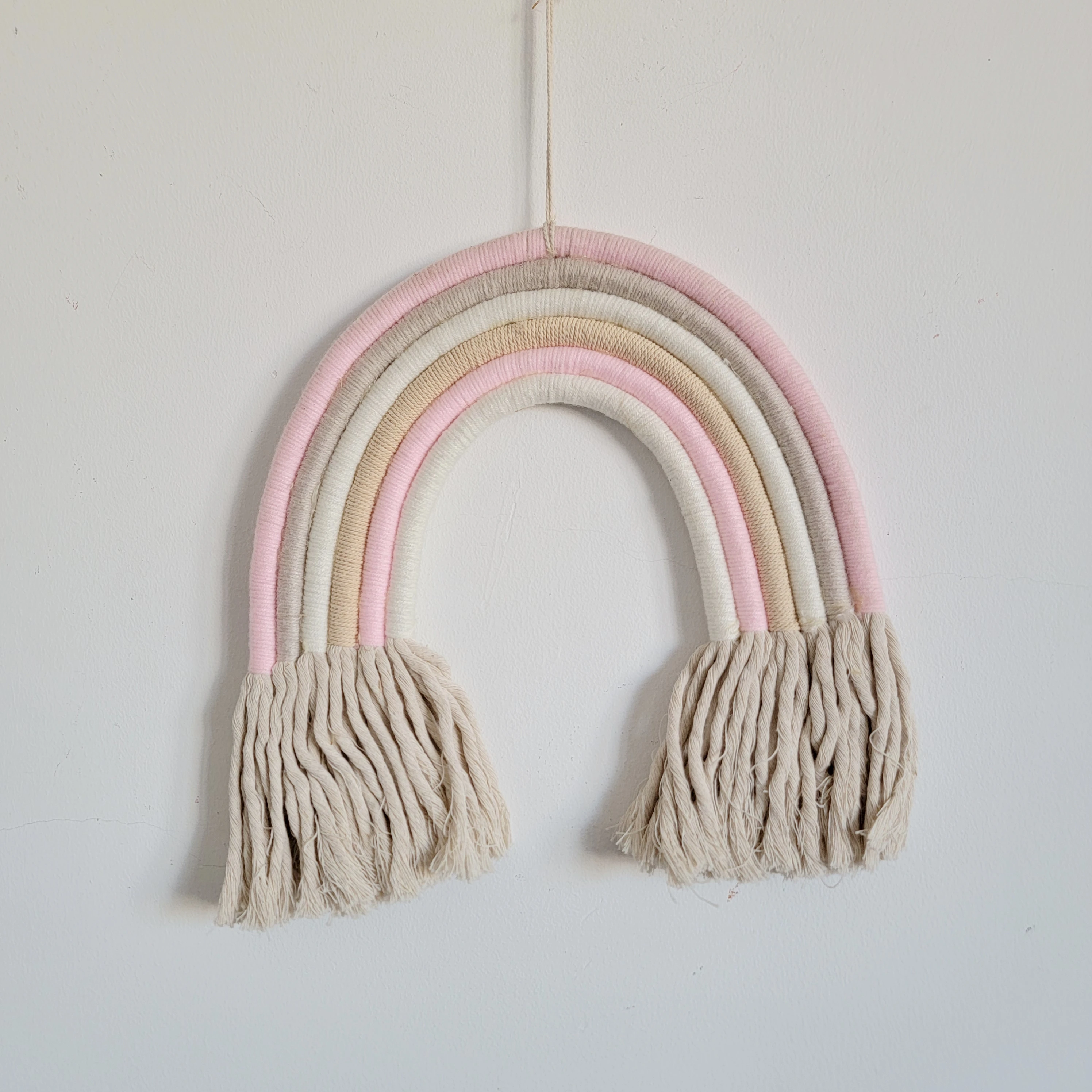 Macramé Arco Iris Colgante de Pared Decorativo Boho Decoración del Hogar, Suministros para Fiesta, Baby Shower