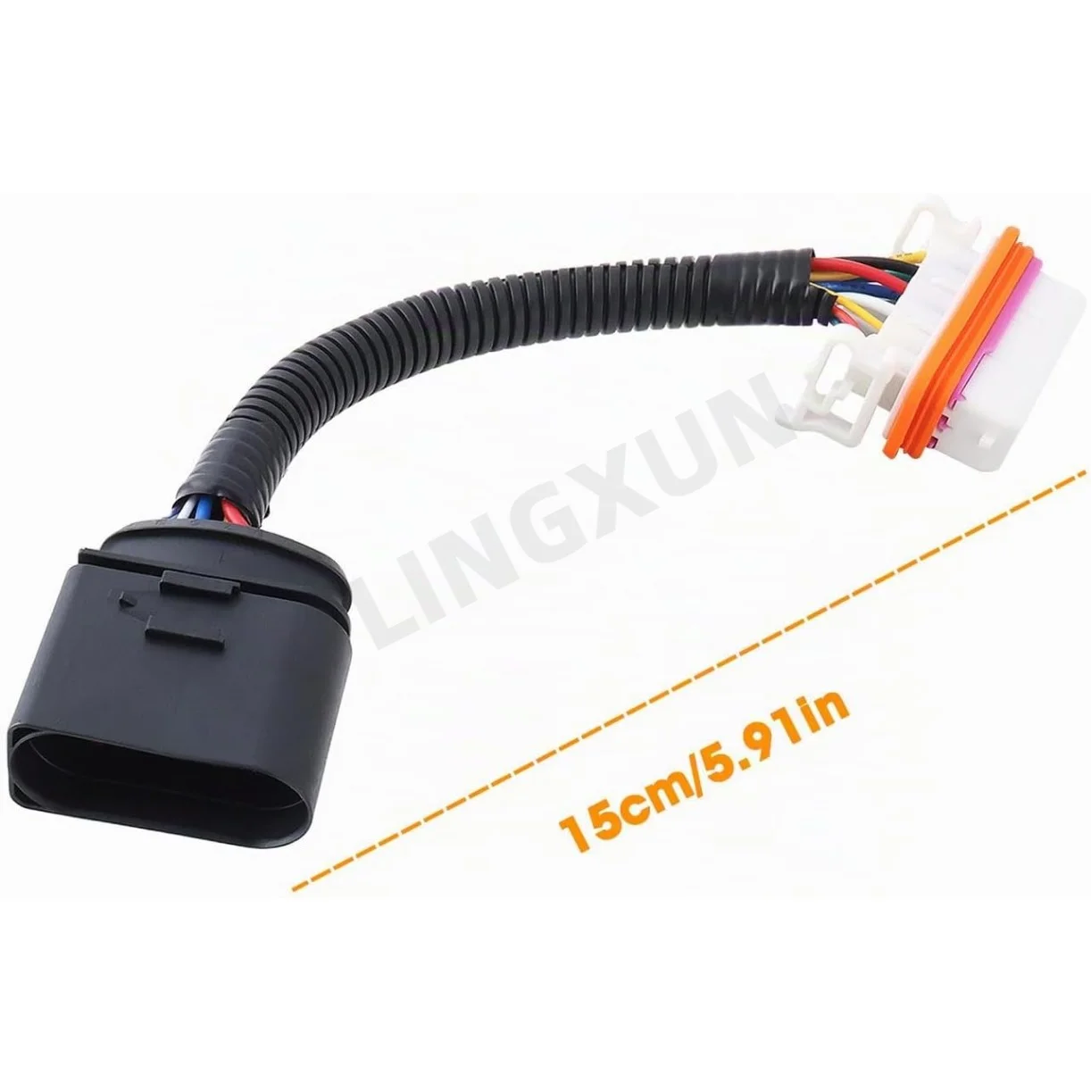 The Lord of the Tools 12 Pin Car Headlight Contact Harness Connector Compatible with VW Touareg 1 (7L) 2003-2007