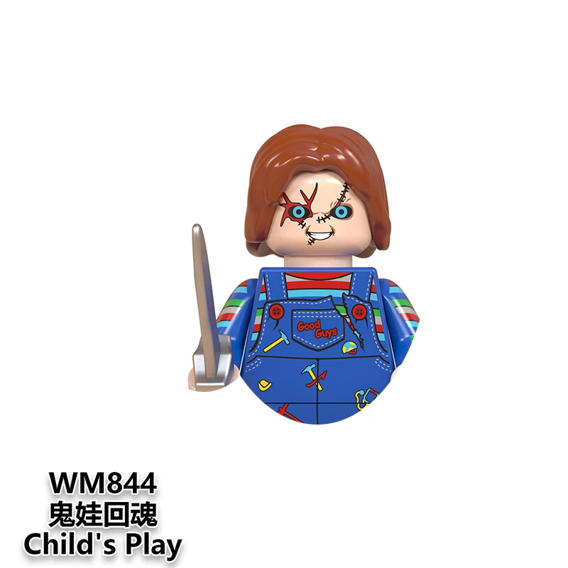 Halloween Neue Bausteine Terrifier Death Megan Minifiguren Spielzeugsteine Geschenke für Kinder und Erwachsene