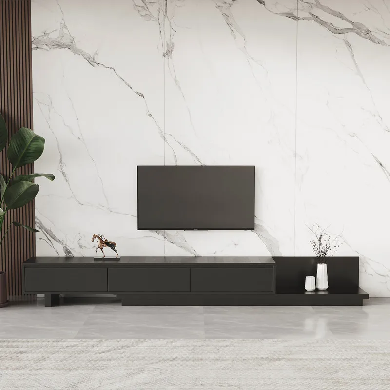 Media Console Furniture Replica Design Tv Salon Unit Cabinet Wall Modern Brown Black Organizer Room Armario Para Tv Living Floor