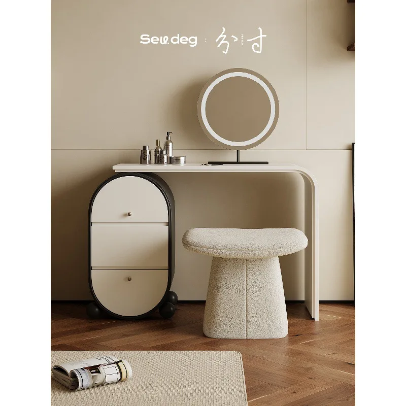 YJQ dresser storage cabinet integrated bedroom black and white paint seven-character dresser