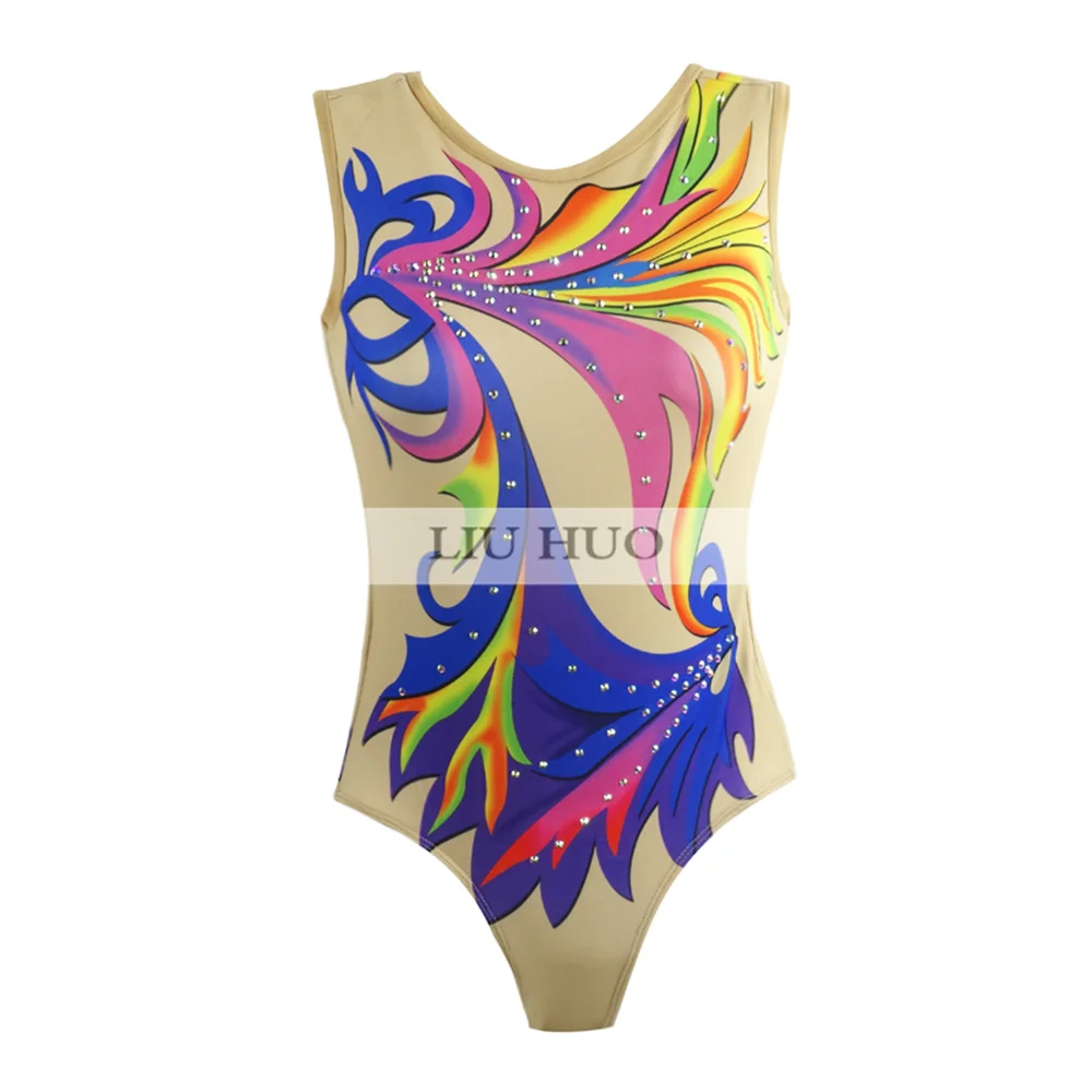 LIUHUO Figure Skating Dress Women\'s Girls\' Ice Performance Rhythmic Gymnastics Competition Leotard Kids Aerobic Unitard Tights