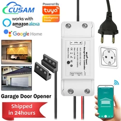 WiFi Switch Smart Garage Door Opener Controller Work with Alexa Echo Google Home Smart Life/Tuya APP Control No Hub Required