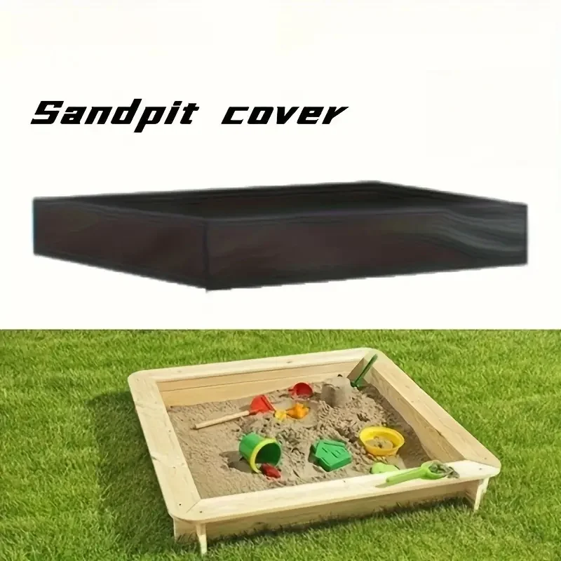 غطاء حفرة رمل من قماش أكسفورد، مقاسات متعددة للفناء والشرفة وجانب حمام السباحة والشاطئ والفناء الخلفي والحماية من أشعة الشمس في الفناء، تصميم قابل للطي #5