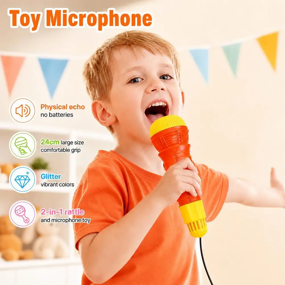 Echo Microphone Physical Echo Musical Early Education Toys Portable Singing Toy Music Enlightenment Echo Production Practice