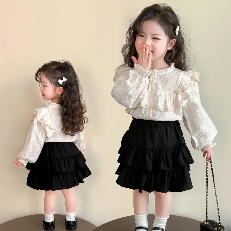 

Baby Girl Clothes Sets Size 2-9Y Kids Dresses Set Child 2-Pieces Of Shirt Top+ Skirt Bottom Style Clothing Set Toddle Dress Suit