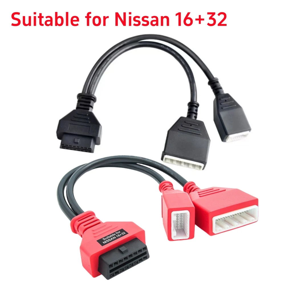 For Nissan Sylphy 16+32 Gateway Adapter 16pin Cable Adding Key No Need Password Work with Autel IM508 IM608 Lonsdor K518S