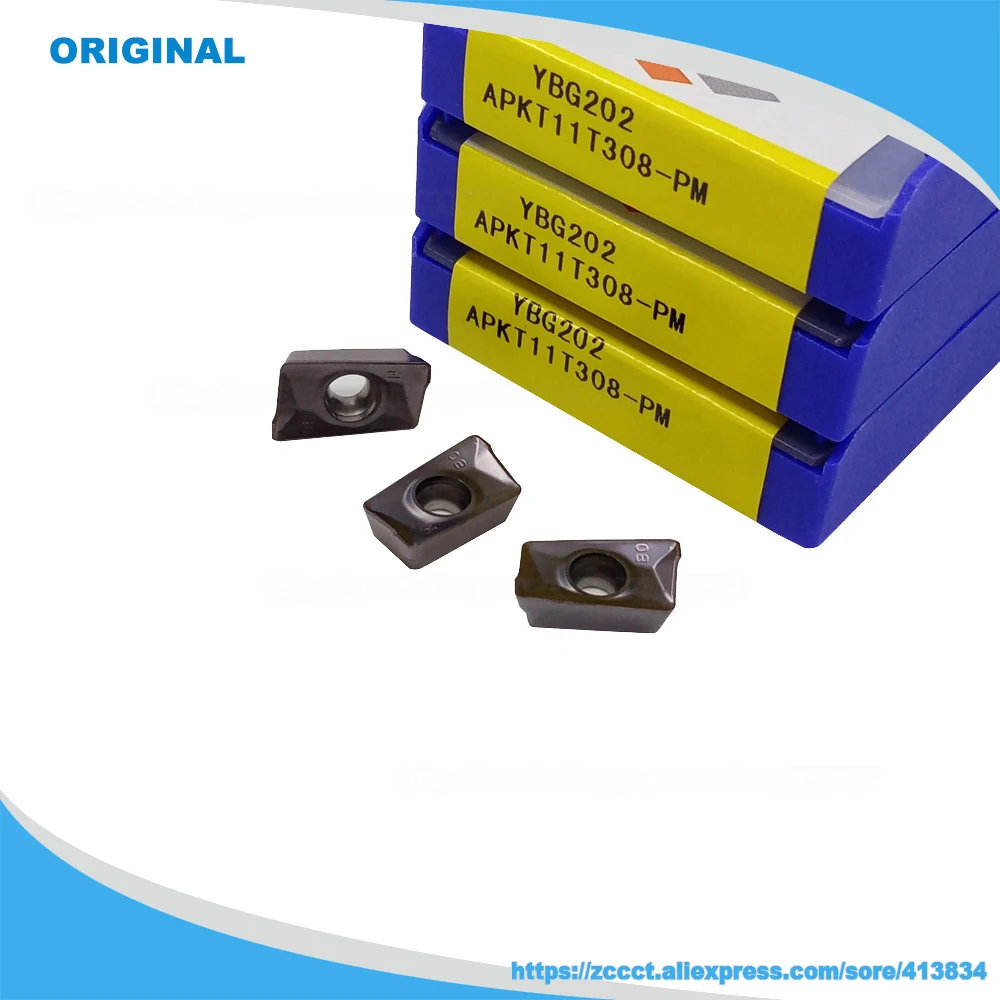 APKT11T304-PM APKT11T308-PM APKT11T312-PM APKT11T316-PM Hartmetall-Schaftfräser-Einsatz YBG102 YBG202 YBG302 YBG205 YBM251 – Detail 5