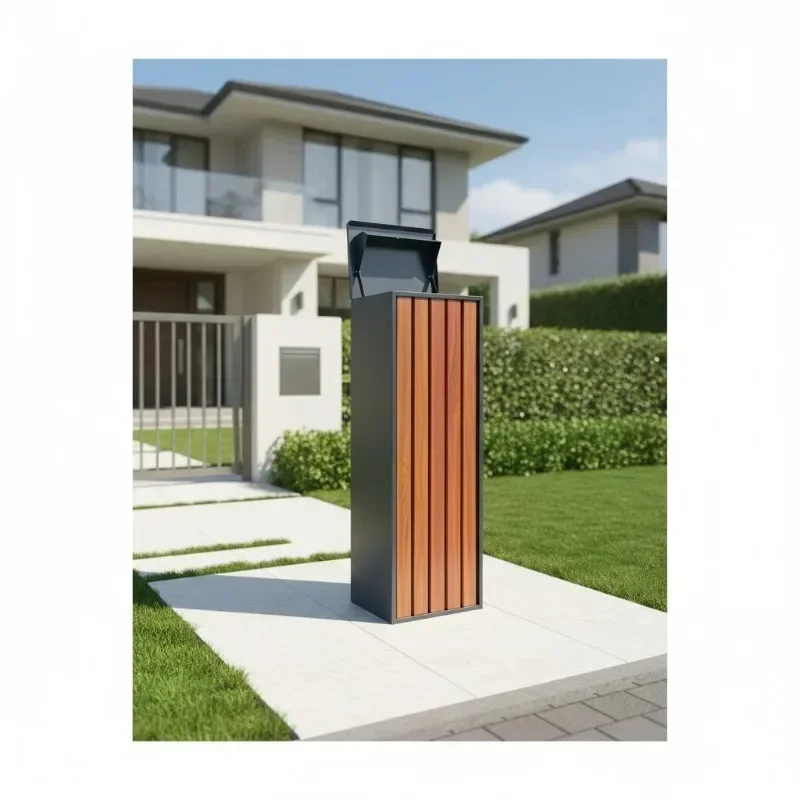 Outdoor Metal Mailbox Large Space Steel Box Parcel Postal Delivery Box Letter Parcel Delivery Box