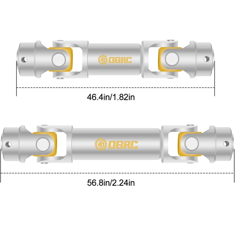 Esilun Heavy-Duty Drive Shaft Center Shaft Stainless Steel Drive Shaft for TRX4M 1/18 RC Crawler Car Upgrade Accessories