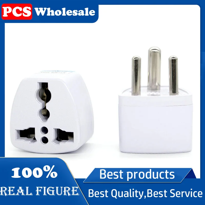 1PC 3-Pin Universal UK/US/EU/AU to South Africa/India Travel Plug Adapter, AC Power Multi-Function Outlet Socket