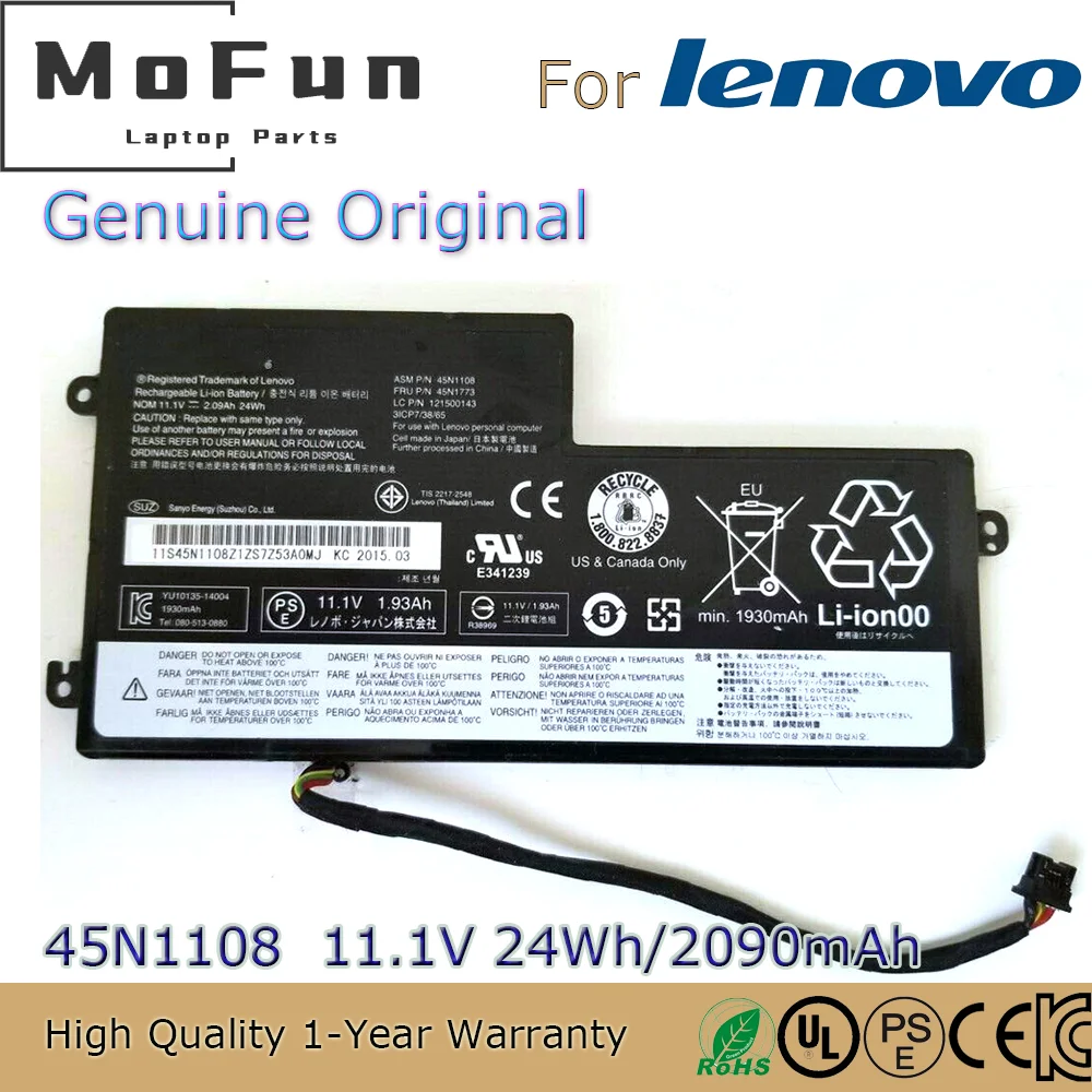 Brand New Original 45N1108 11.1V 24Wh Laptop Battery for Lenovo ThinkPad T460 X240 X250 X260 T440S T450S 45N1109 45N1112