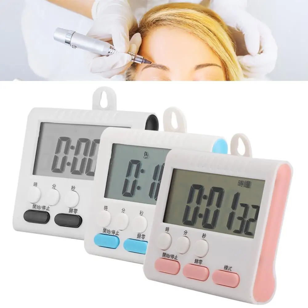 Multi-Function Tattoo Eyebrow Lip Timer Kitchen Cooking Hairdressing Salon Siesta Alarm Clock Reminder Tools Household Portables