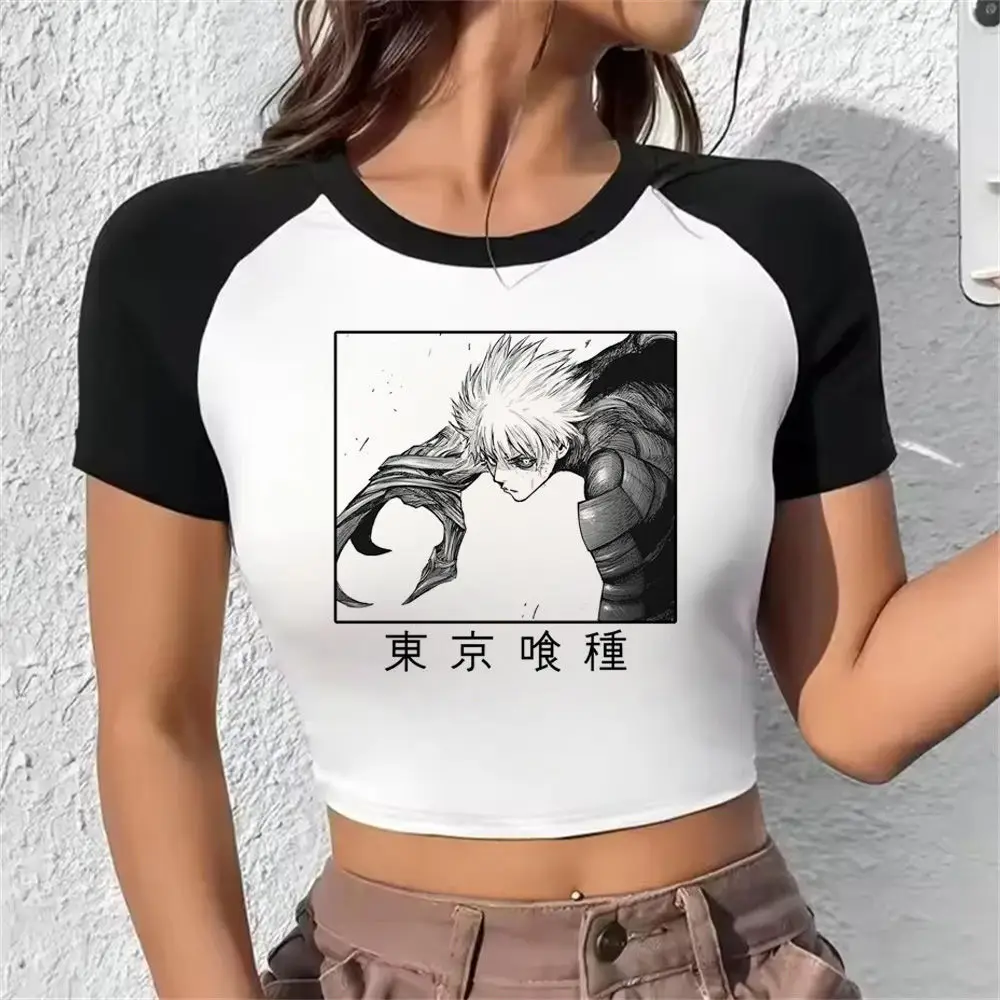 Tokyo Ghoul Kaneki Ken Suzuya Juuzou укороченный топ Slim Fit милый летний винтажный корсет 2000-х годов Эстетический gyaru готическая одежда для подростков