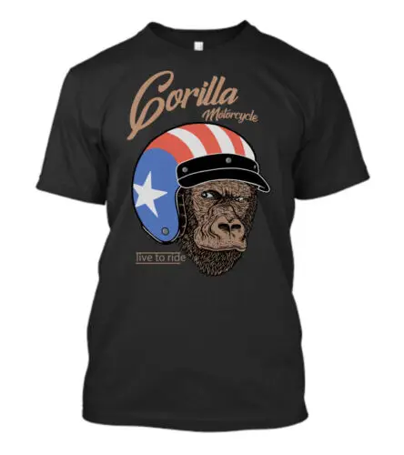 

LIMITED Gorilla Motorcycle Rider Biker Motorcycle Racing Racer Gift Idea T-Shirt