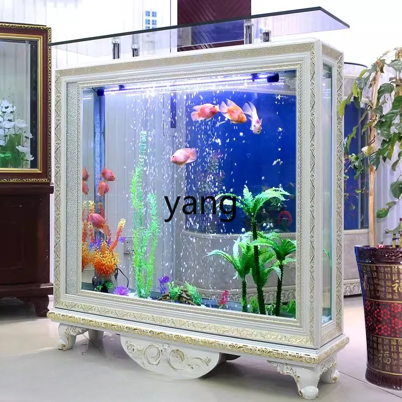 LMM light luxury living room fish tank household medium aquarium screen medium and large