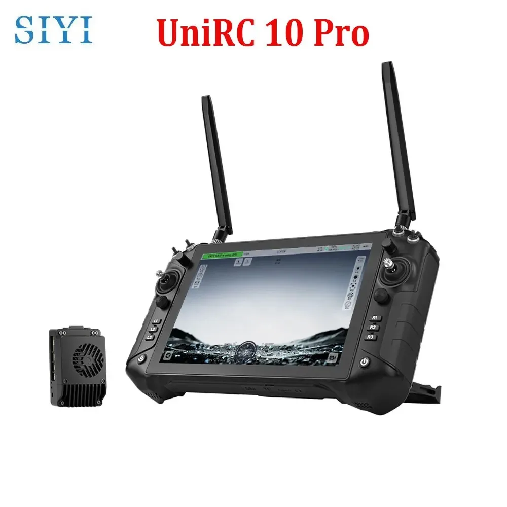 

SIYI UniRC 10 pro Handheld Ground Station Triple Frequency 2.4/5/X GHz 45KM Smart Controller with 10-inch 4K Image Transmission
