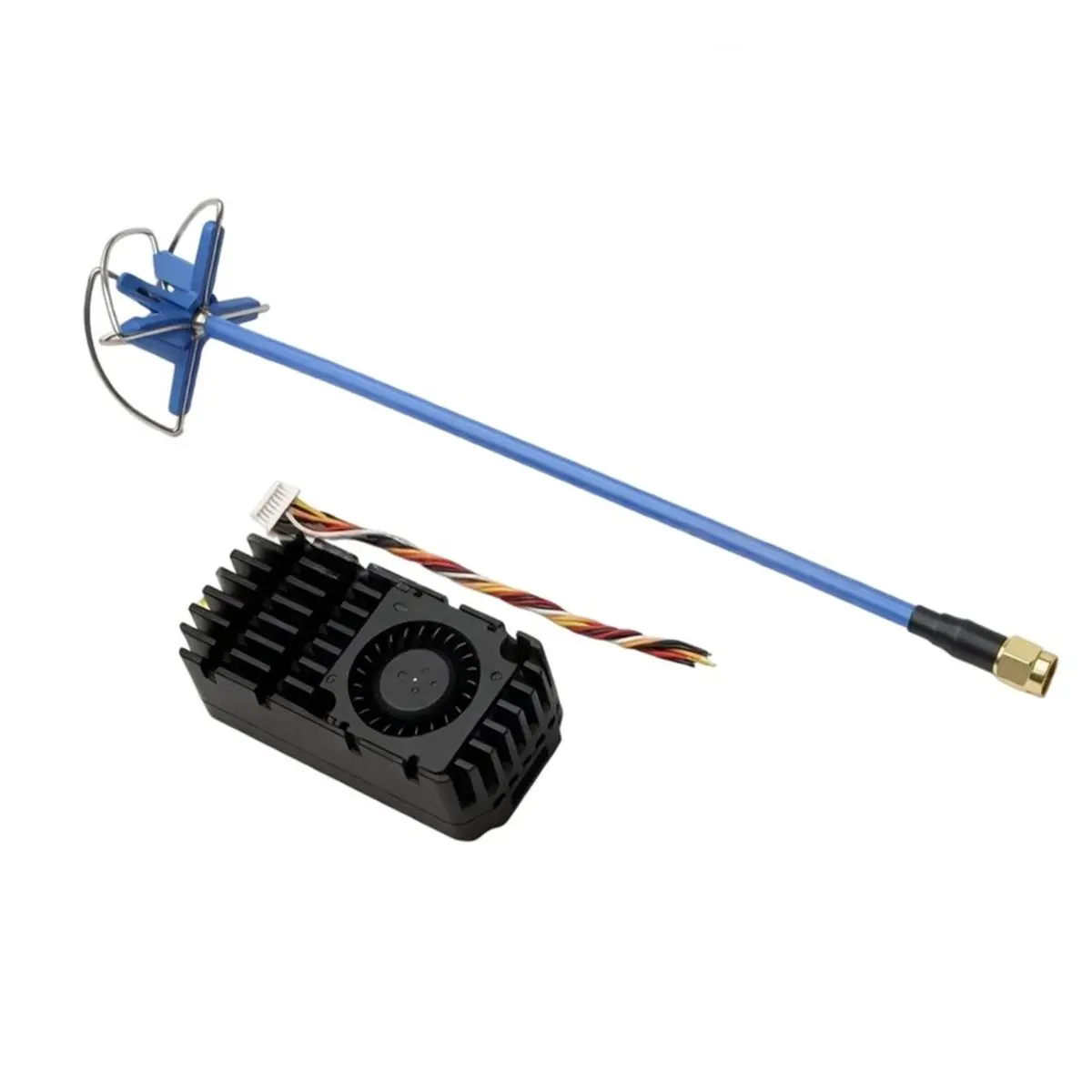 Y1600A*☀▃3.3G 10W FPV VTX 32CH FPV Video Audio Transmitter NTSC/PAL PIT/25mW/2500mW/10W for FPV Long Range RC Drone