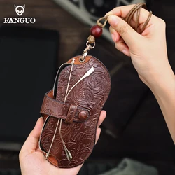 Soft Genuine Leather Glasses Case Bag Handmade Leather Sunglasses Holder Pouch Storage Eyewear Clip With Card Slots