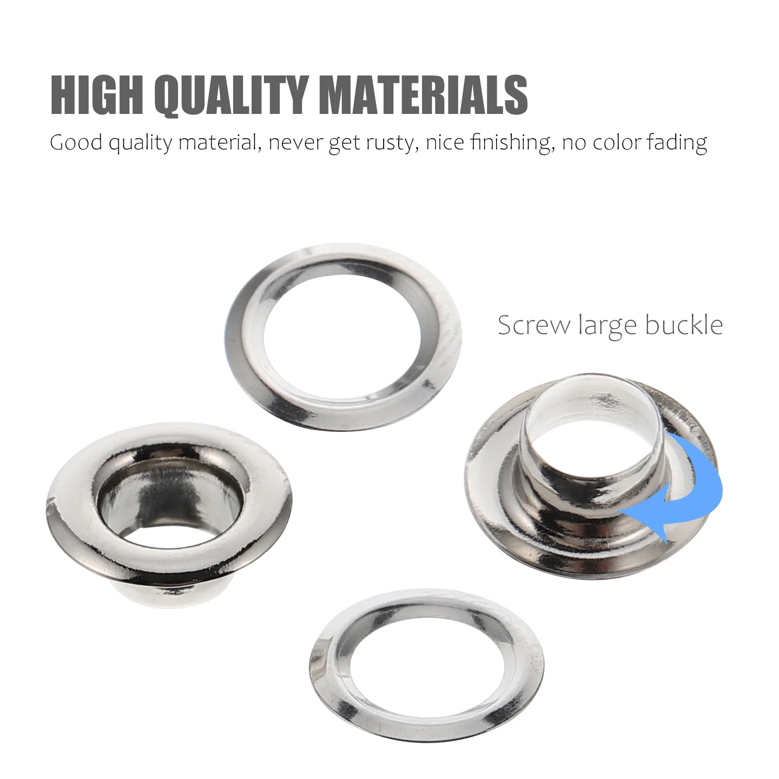 

100pcs Curtain Grommets Brass Finish No Rust Low Noise Slide Ring For Home Bathroom Decor Reusable Eyelet Ring Inner Diameter