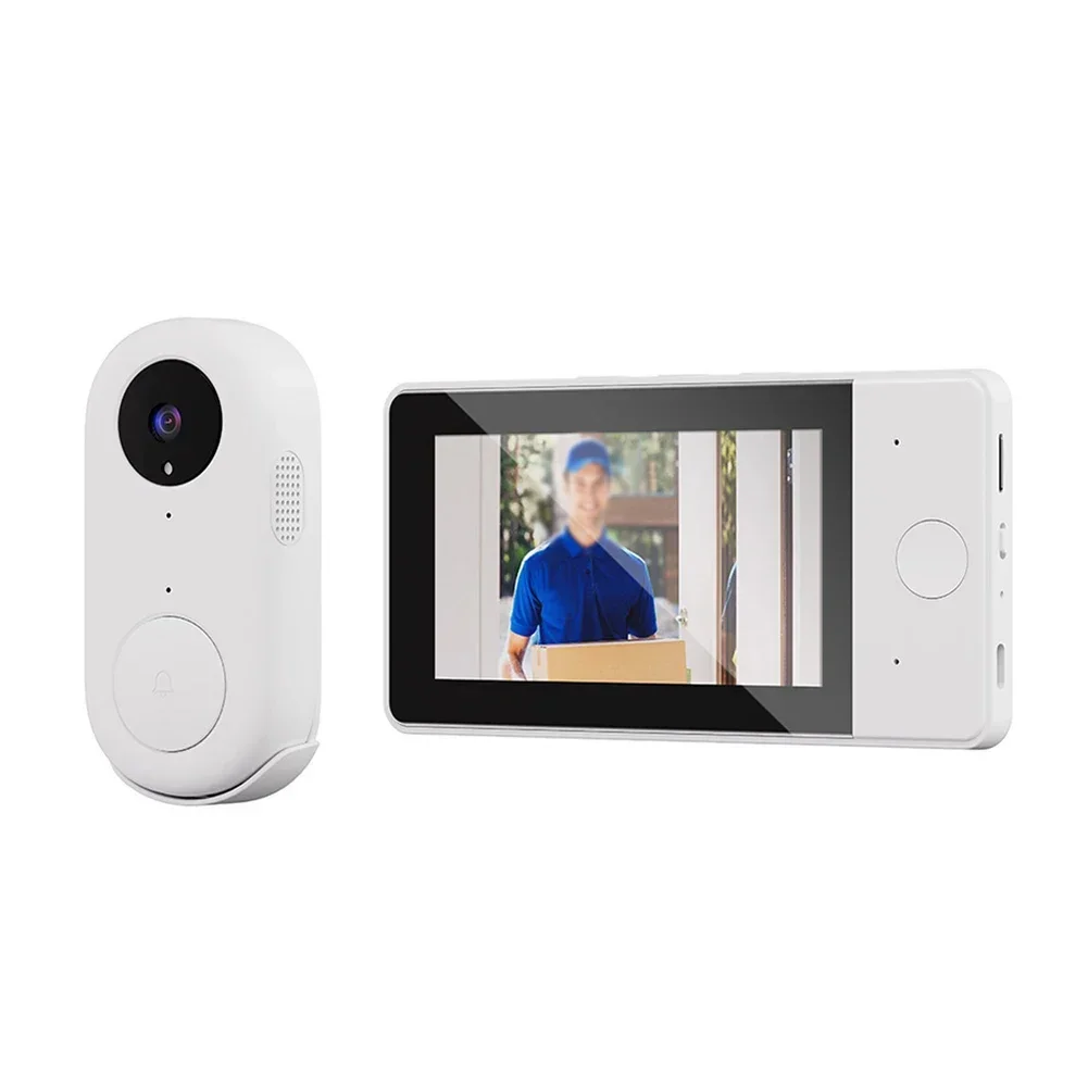4.3 Inch Ips Screen 115 Degree Wide Angle Visual Doorbell Digital Door Viewer Home Supplies For Household Accessories