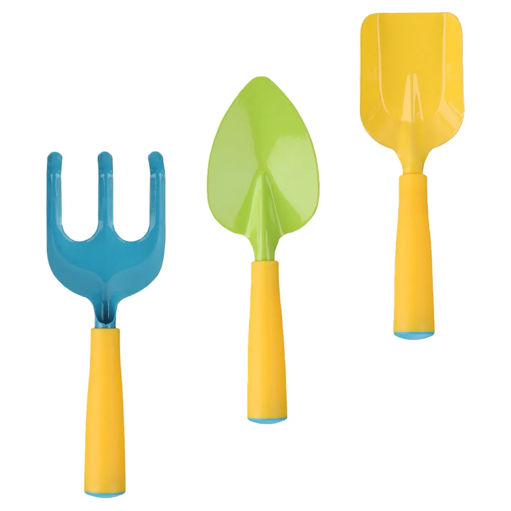 

3 Pcs Children's Shovels Lightweight Plastic Beach Toys Garden Tools Kids S Props Practical Gardening Toy Rakes