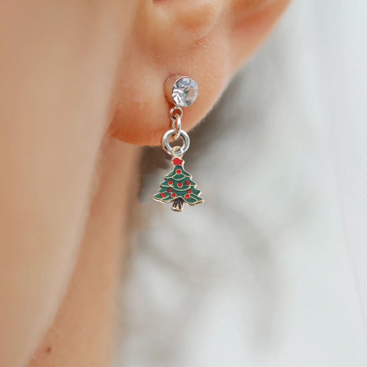 

10Pcs Christmas Tree Pendants High-Quality Alloy DIY Charms for Necklace Keychain Jewelry Making Craft Accessories Unique