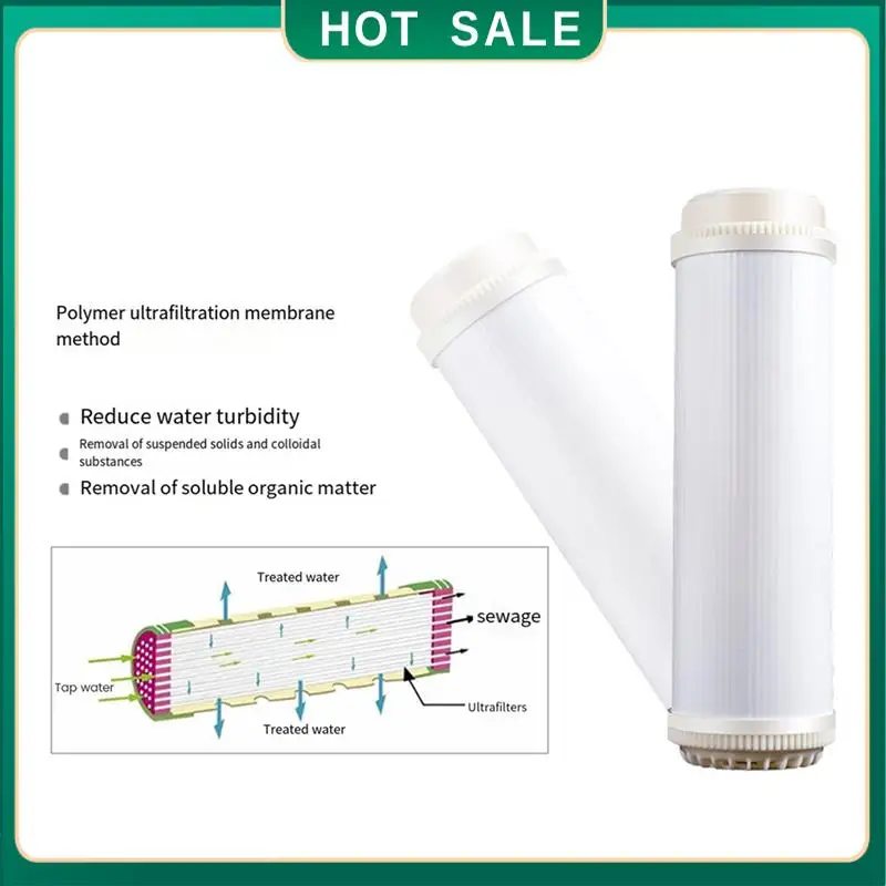 

My Home 4Pcs 10 Inch Socket Type UF Hollow Fiber Ultrafiltration Membranes Filter 0.01 Micrometre High Flow Membrane UF Dry