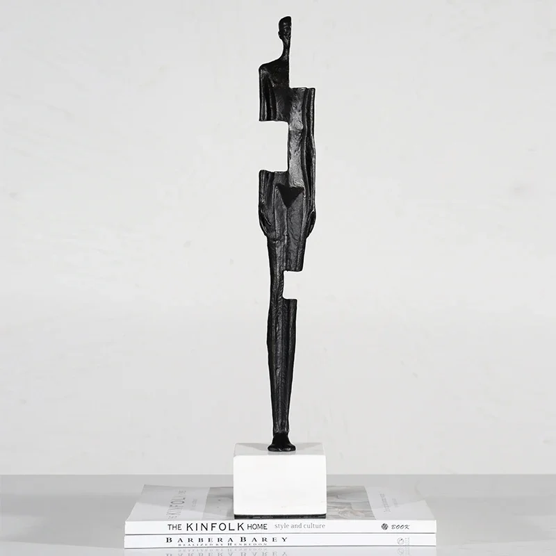 

Standing Figure Sculpture Home Decoration Nordic Art Living Room Decor Modern Desktop Ornament Statues Studio Ghibli Accessories