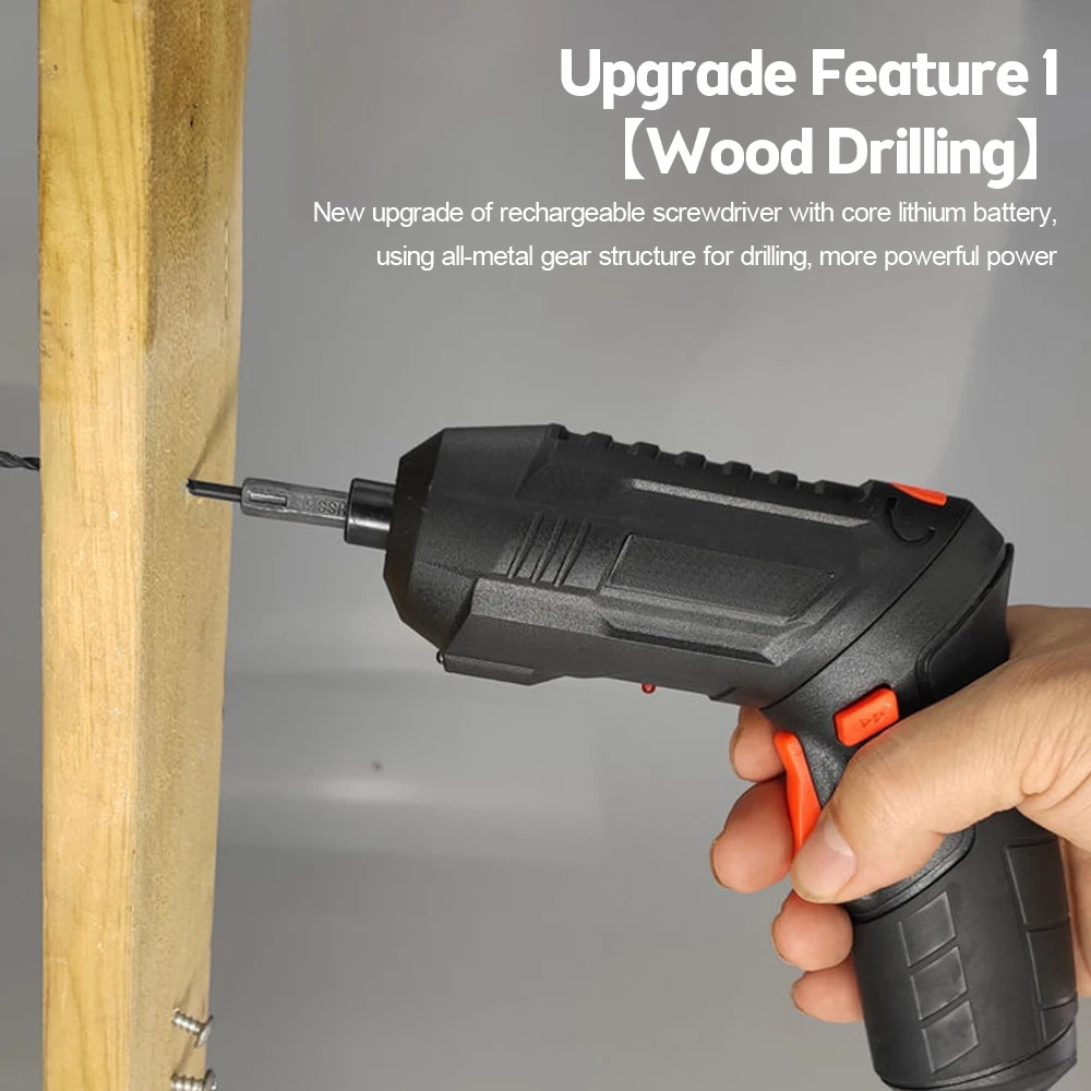 مفك كهربائي لاسلكي قابل للشحن مع بطارية ، مثقاب تأثير قوي ، سائق المسمار اللاسلكي