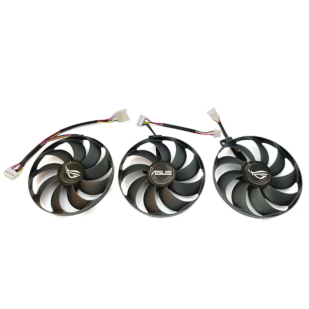 Novo 1 conjunto FDC10H12S9-C t129215su rtx 2080 2070 fã gpu, para asus rx 5700xt 5700 5600xt rog strix oc placa gráfica ventilador de refrigeração