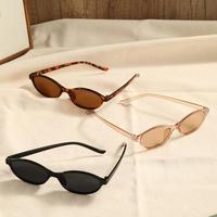 Vintage Small Frame Ellipse Women Sunglasses Brand Black Round Cool Men Sunglasses Designer Circular Sun Glasses for Male Female