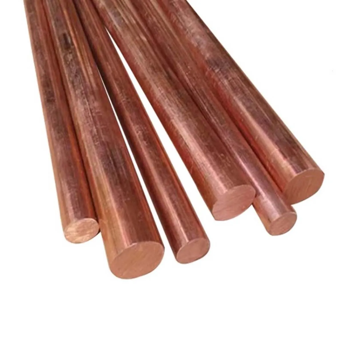 Haste de cobre de pesquisa de alta pureza longa de 100 mm T1 Haste de cobre roxo com diâmetro de 2 mm-20 mm