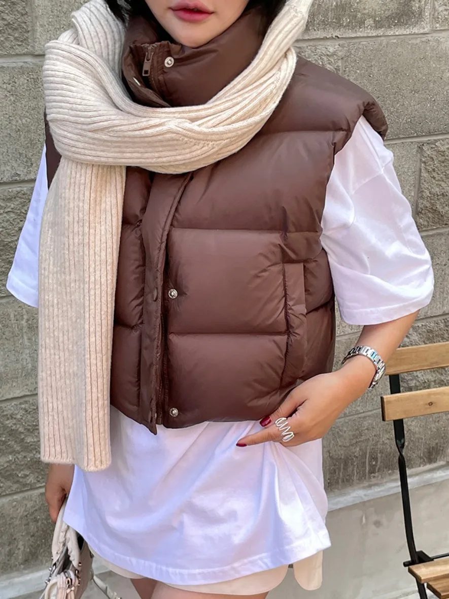 Chaleco Jaet de algodón para mujer, ropa de abrigo Thi Warm Bread Sle, primavera Otoño Invierno, viaje, otro otro