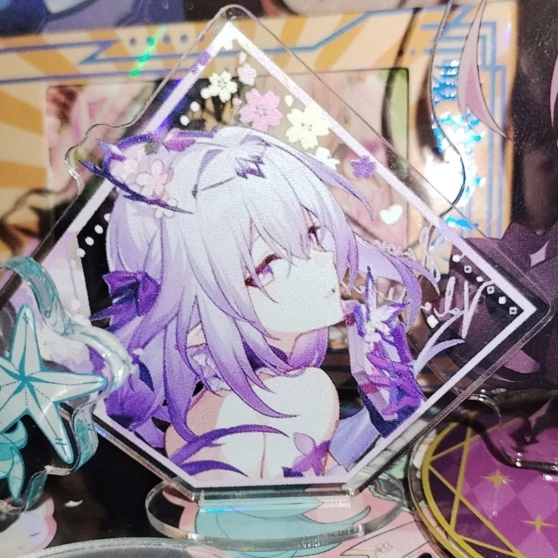 New Hot Game Honkai: Star Rail Castorice Firefly Small Acrylic Stand Model Plate Keychain Desk Decor Collection gift