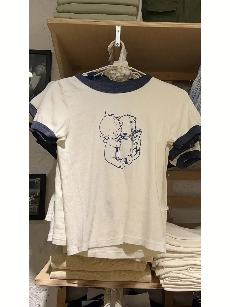 

Футболка из чистого хлопка с круглым вырезом, женская, с дизайном Brandy Girl American Angel, осенняя модная модель