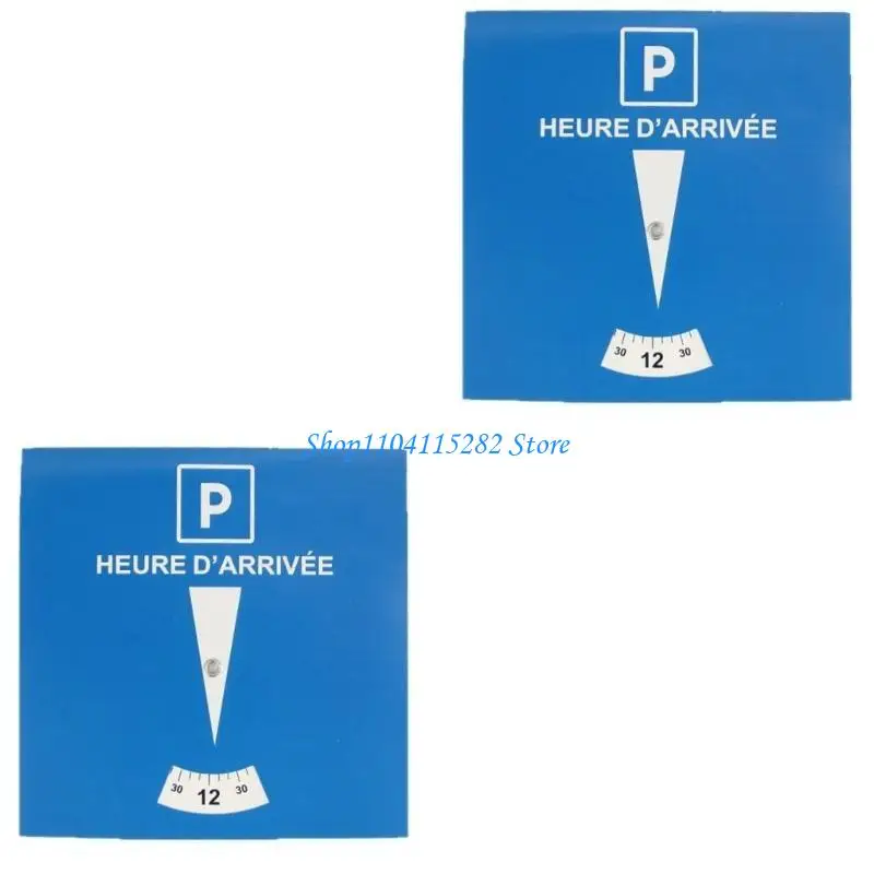 1/2pcs Blue Zone Parking Discs for Safe Car Parking Time Management in European Zones Paper Construction Time Stamps