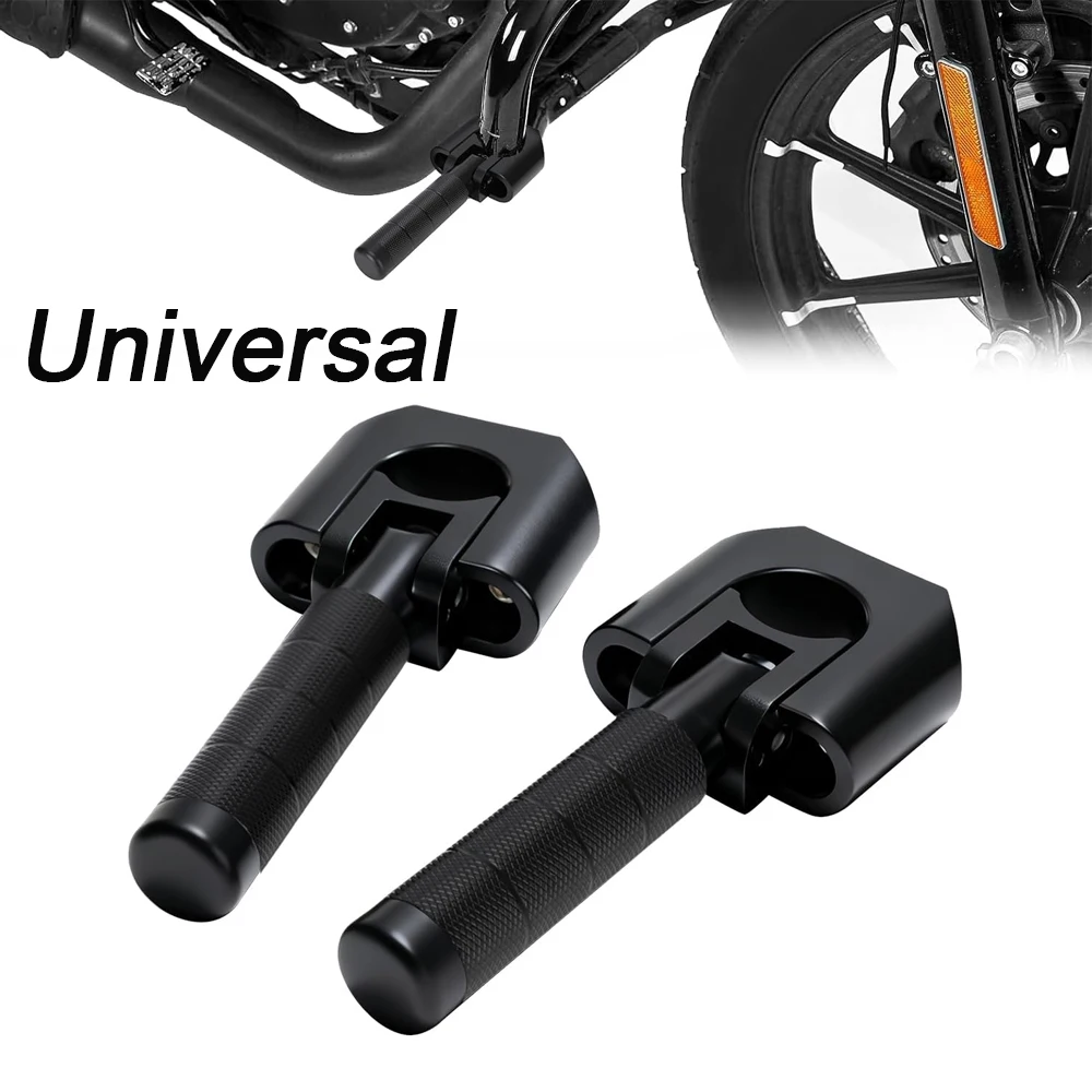 Fußrasten 7/8"-1,25" Adventure Crash Bar Rest Pedal für ATVs UTV KLR/DR650 650L Tenere 700 V-Sturm ADV Highway Dirt Bike Ebike