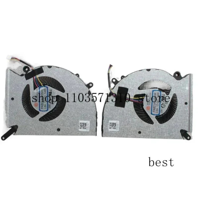 

New Original Laptop CPU Cooling Fan For MSI Stealth GS77 12UHS 12UGS MS-17P1 PABD1A010SHL 0.6A 12VDC N485 PABD1A010SHR N486