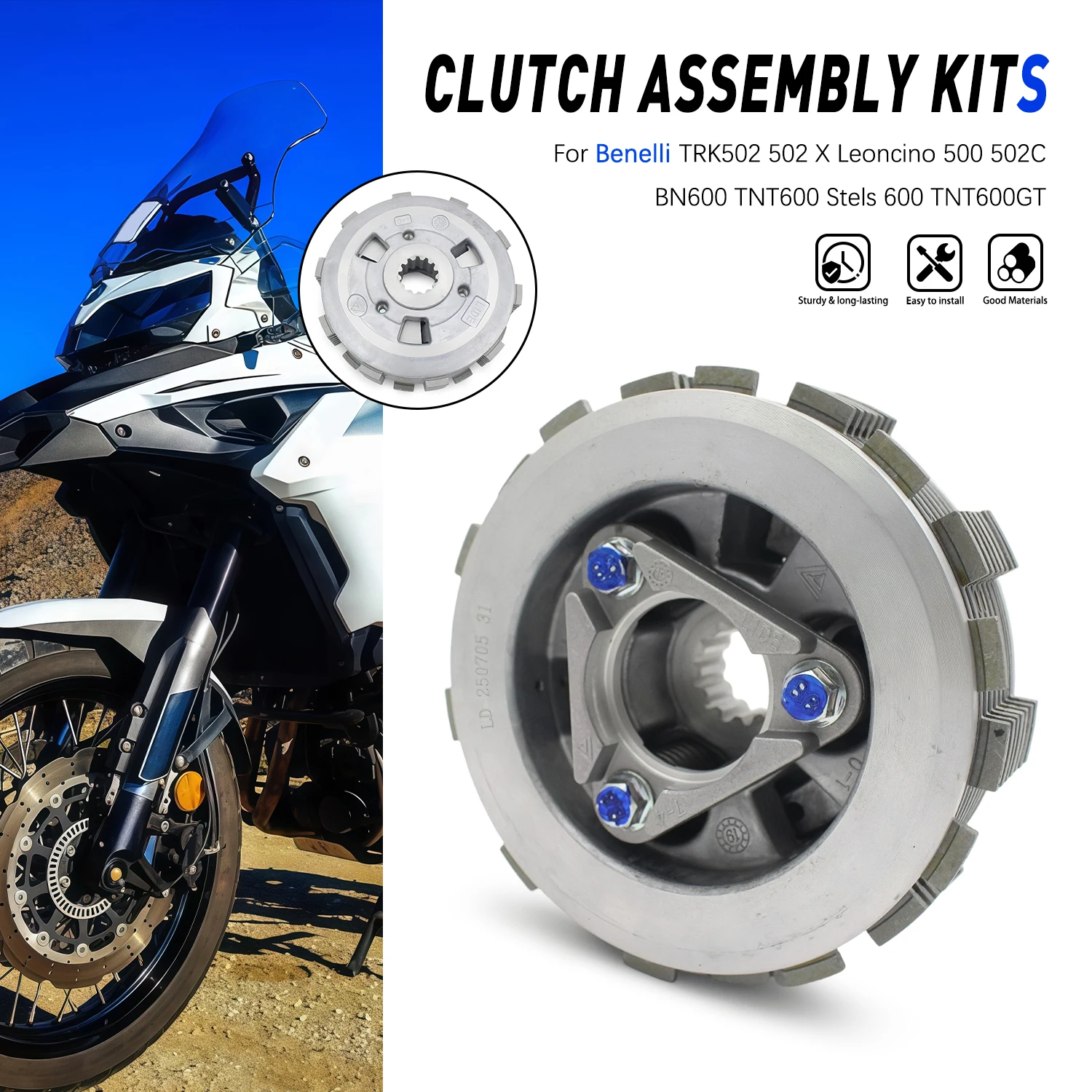 Motorcycle Engine Kit - Motorcycle Engine Parts Clutch Assembly Disc